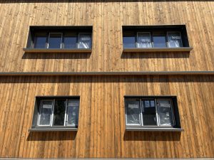 Façade ossature bois et nouvelles menuiseries